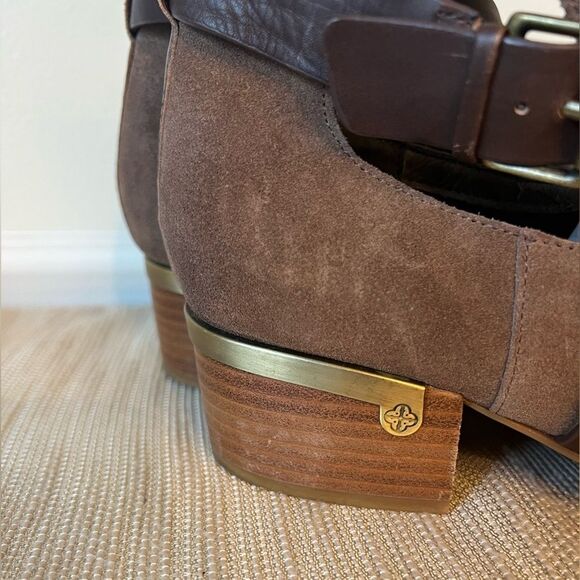 Isola Davan Ankle Boots Havana Brown Alaska Suede Size 10M - Picture 9 of 16